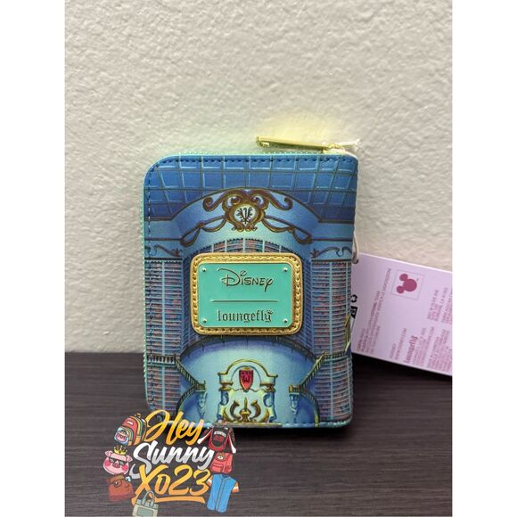 Loungefly Disney Beauty and the Beast Belle Library Zip Wallet - Picture 2 of 4